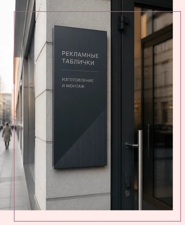 Рекламные таблички в Сестрорецке по цене от 4612 р. | Аванза-Сст