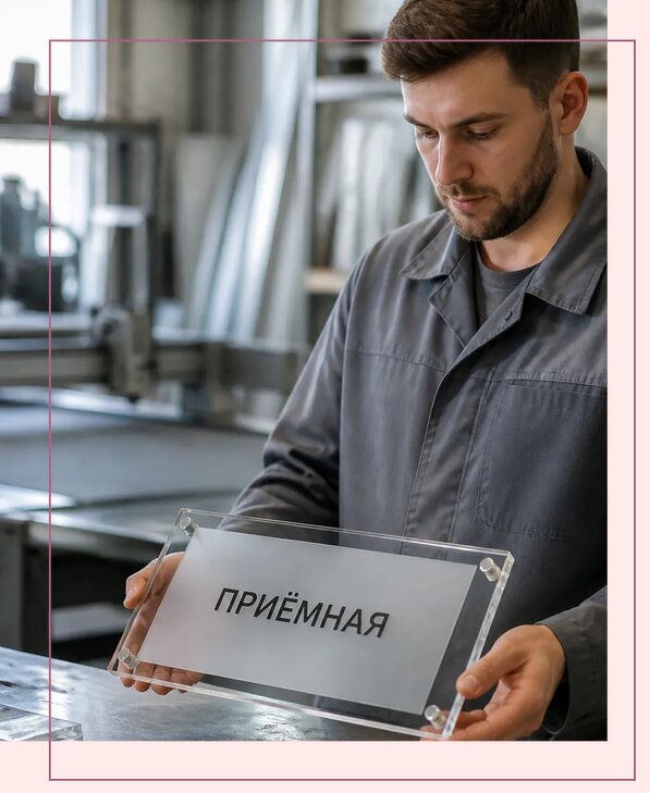 Таблички из оргстекла на заказ в Сестрорецке от 3997 р. | Аванза-Сст