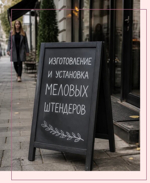 Меловые штендеры в Сестрорецке по цене от 6662 р. | Аванза-Сст